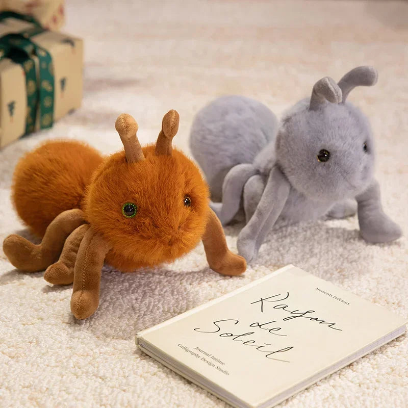 Adorable Hippo Cartoon Ant Stuffed Toys Soft Animal Huggable Pillow Playful Safe Material Perfect Holiday Decor Lovely Gifts