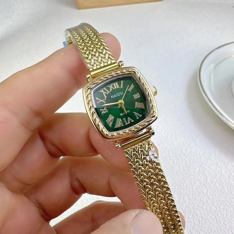 Famous Brand Women Watch Fashion Luxury Gift Ladies Gold Quartz Watch Stainless Steel Strap Wristwatches Relojes Para Mujer