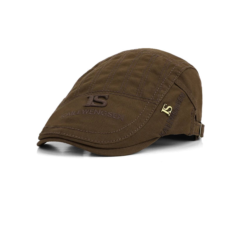 6171-New spring and summer British retro beret for men andwomen,outdoorsunprotectionand shade hat, casual and versatile forward