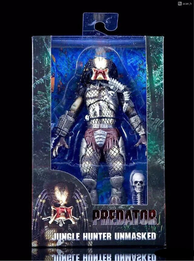 Aliens vs Predator Jungle Hunter 30th Anniversary Unmasked Masked Action Figure