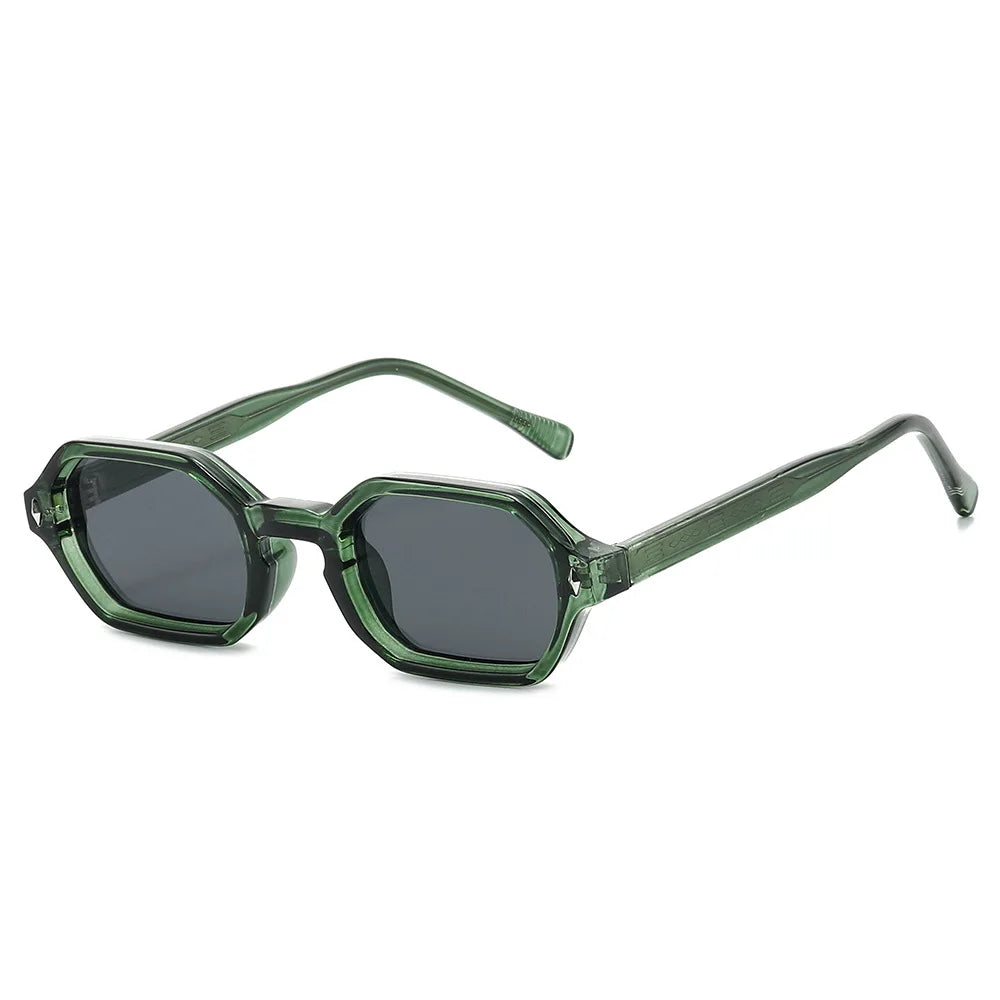 JNPCXI New Fashion Square Punk Sunglasses Men Women Luxury Brand Design Popular Gradient Sun Glasses Travel Eyewear