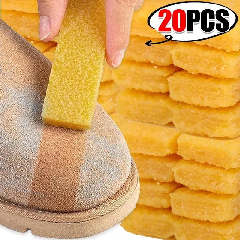 20/1Pcs Natural Shoe Eraser Rubber Block Suede Shoes Boots Wiping Cleaning Care