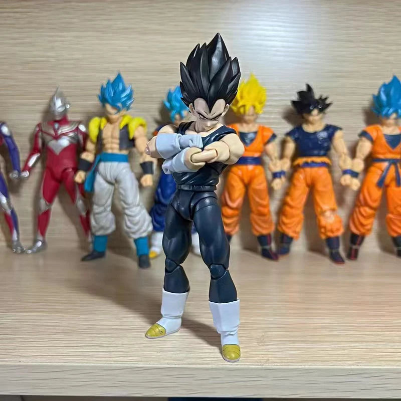 Anime Super Dragon Ball Combat Shf Saiyan Base Vegeta Movable Action Figure
