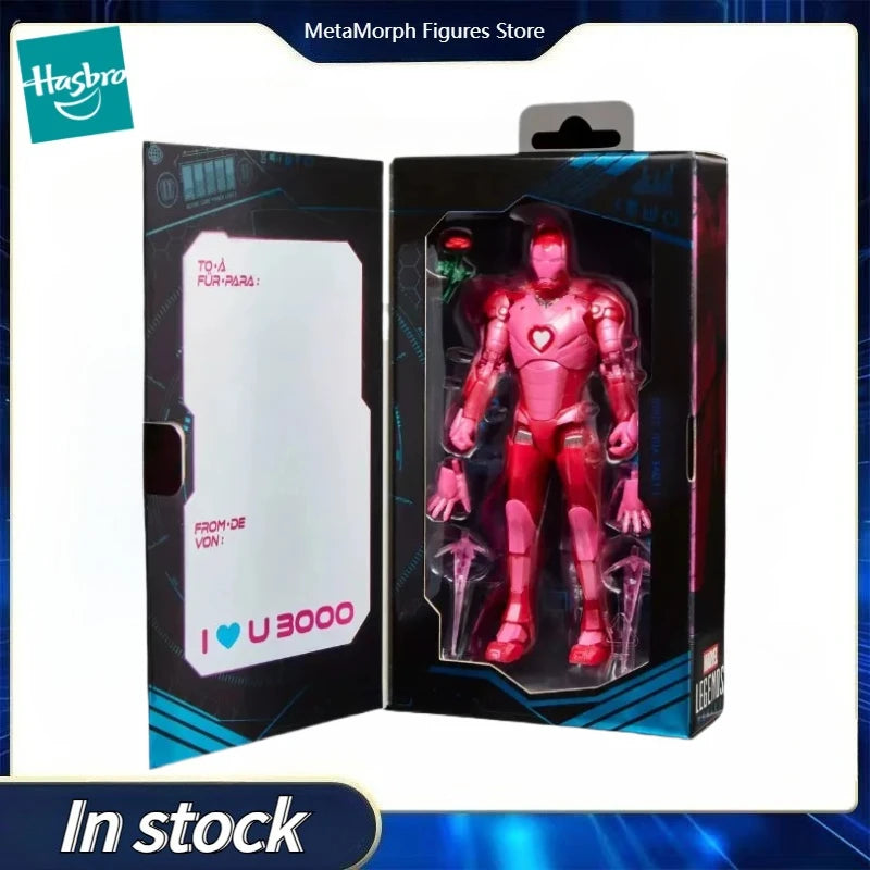 Original Hasbro Marvel Legends Series I LOVE YOU 3000 IRON MAN Anime Figure Toy Collection Model