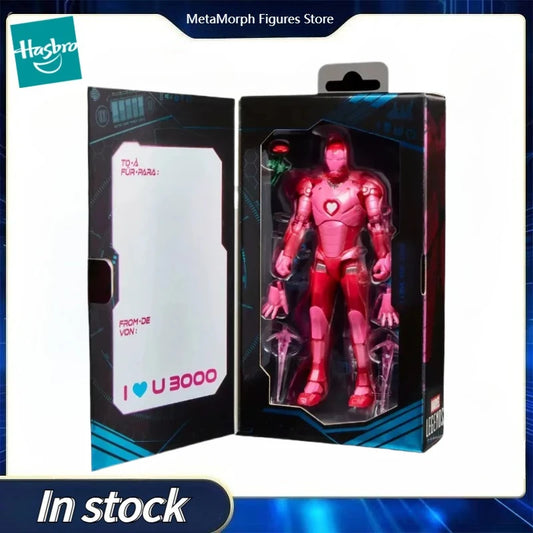 Original Hasbro Marvel Legends Series I LOVE YOU 3000 IRON MAN Anime Figure Toy Collection Model