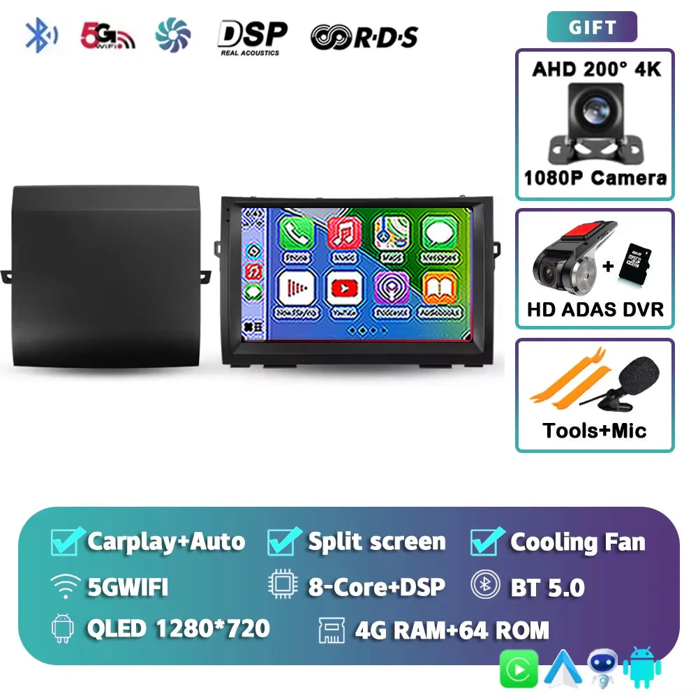 WIFI For Toyota Prius XW20 II 2 2003 - 2011 Car Radio Multimedia Video Player Navigation stereo GPS Android 15 No 2din 2 din dvd