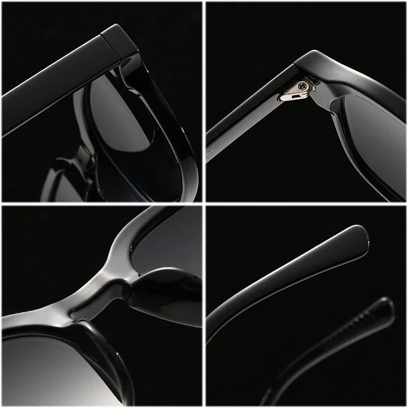 JNPCXI New Square Sunglasses Women Fashion Green Leopard Gradient Shades UV400 Retro Men Sun Glasses