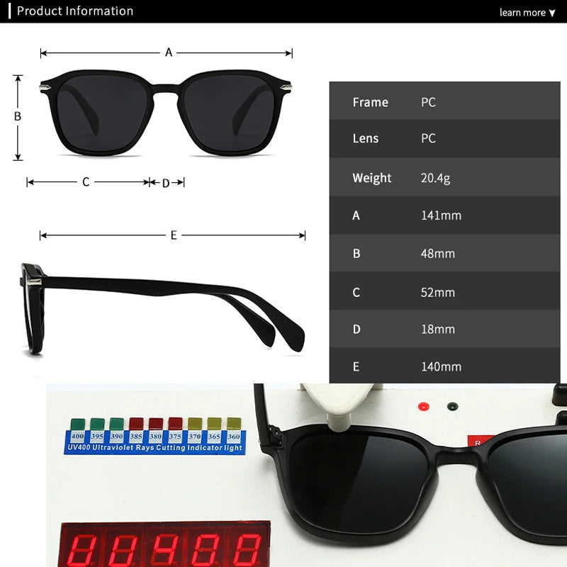 JNPCXI New Square Men Sunglasses Fashion Shades UV400 Retro Rivets Women Luxury Black Yellow Sun Glasses
