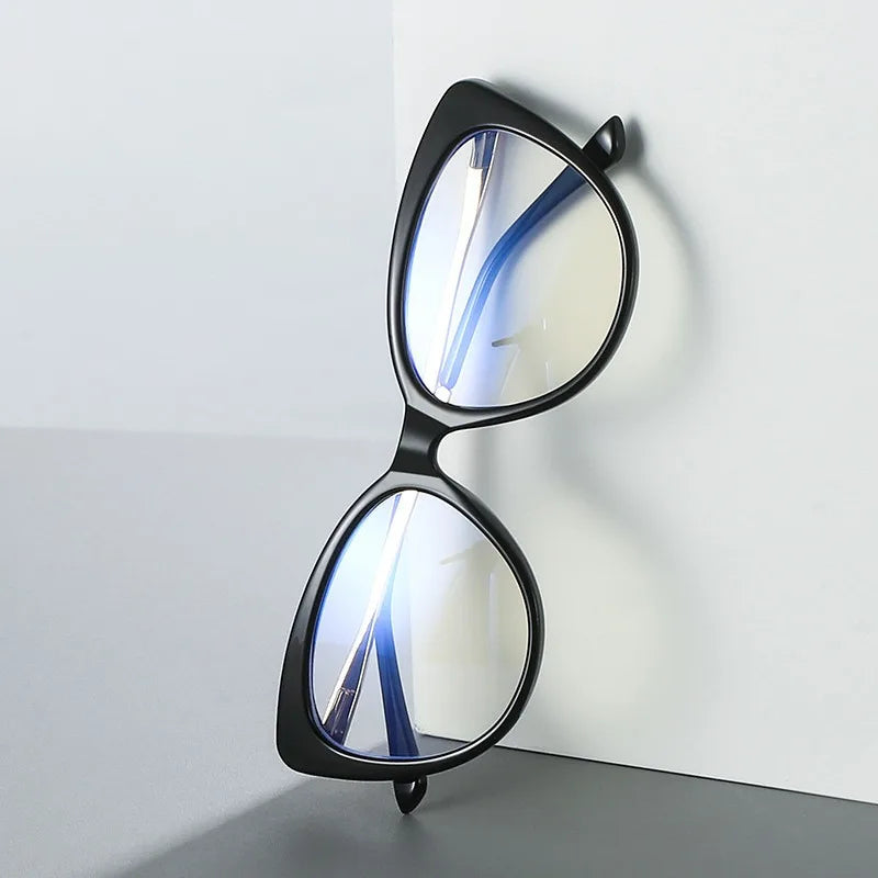 Women Photochromic Optical Glasses Men Anti Blue Light Cat Eye Eye Glasses Unisex Anti Radiation  Eyewear