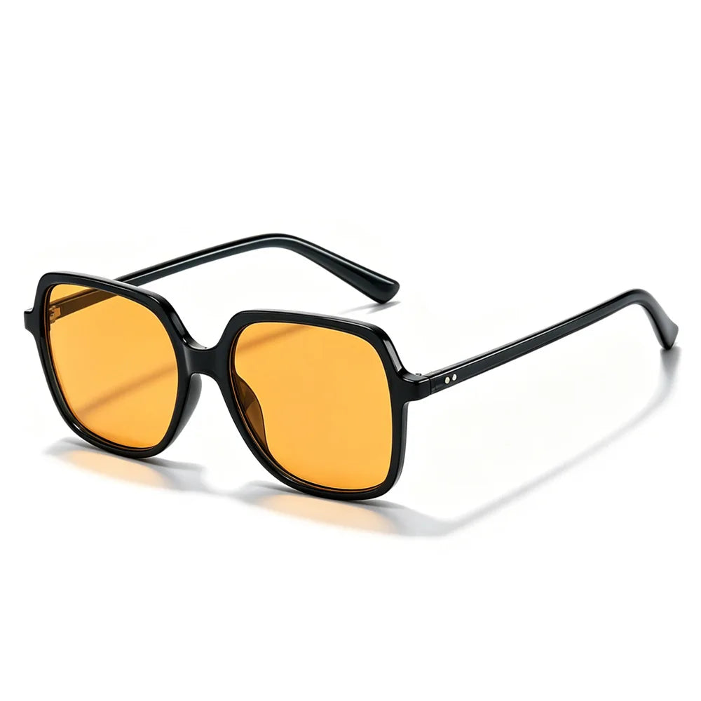JNPCXI New Square Men Rivets Sunglasses Fashion Gradient Shades UV400 Women Outdoor Punk Sun Glasses