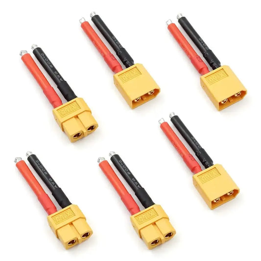 1/2 Pair XT60 Plug Female and Male Connector with 12/14AWG Silicon Wire for RC Lipo Battery Cable Drone