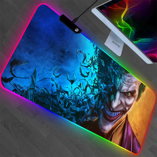 J-jokers RGB Pc Gaming Poker Keyboard Mouse Pad Mousepad LED Glowing Mouse Mat5