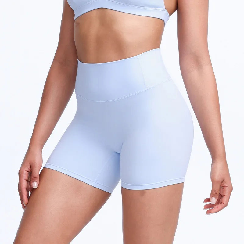DIA FIT JOY New Naked feel tight fitting pants cycling yoga pants high waisted and hip lifting sports shorts fitness pants