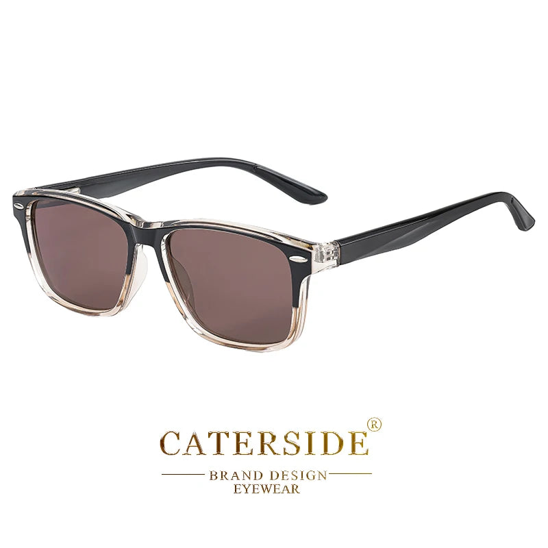 CATERSIDE New Polarized Sunglasses Men TR90 Square Ultralight Fashion Sun Glasses Women's Brand Driving Party Glasses Gift Set