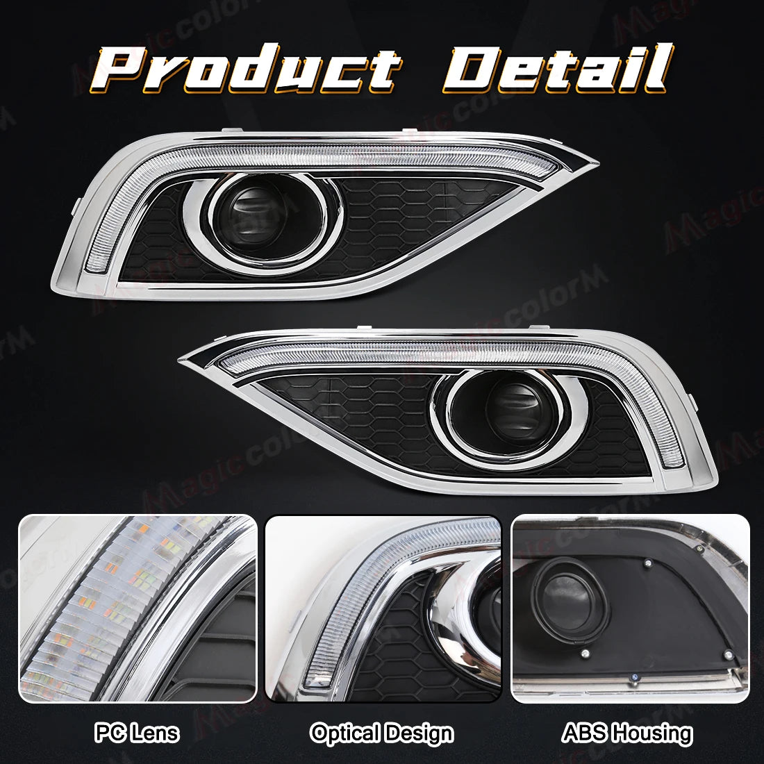 For Honda CRV CR-V 2012 2013 2014 LED DRL Daytime Running Light Daylights Dynamic Turn Signal Fog Lamps White Yellow Blue 12V