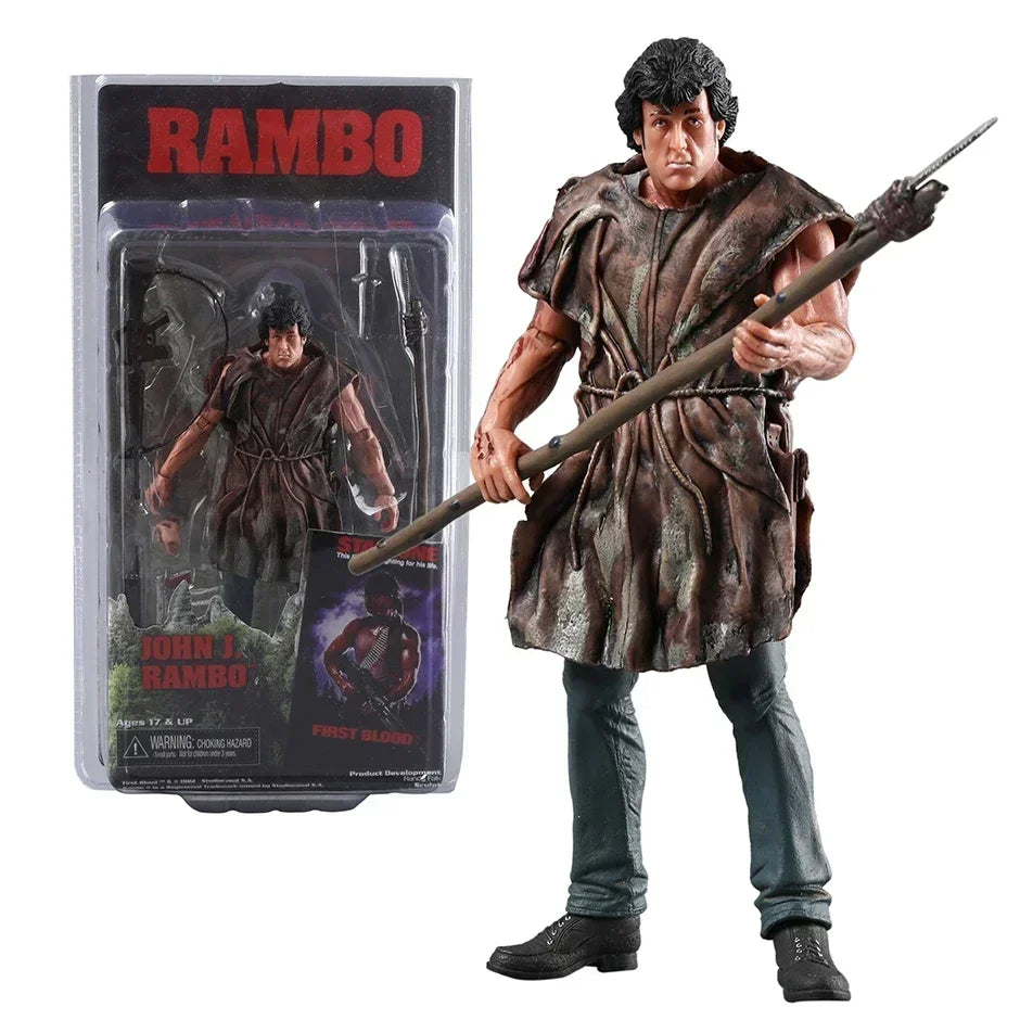 NECA Rambo SDCC 2015 Force Of Freedom Action Figure Doll Handmade Model Toy