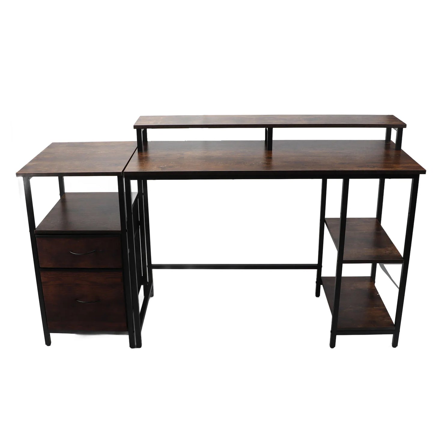 Home Computer Desk Sturdy Tear Resistant, Large Space Industrial Computer Table