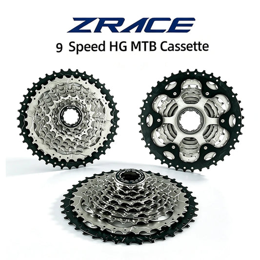 ZRACE 9 Speed MTB Cassette 11-40T / 11-42T, 9s Bike Freewheel for SM HG Hub
