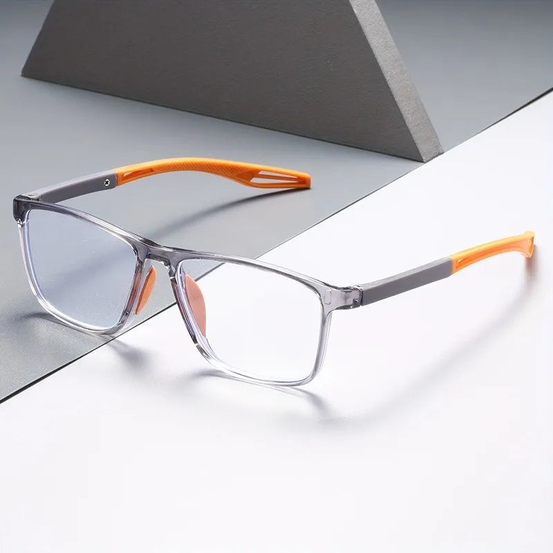 8pcs Super Value Rectangle Simple Sport Non-Slip Presbyopia Glasses - Multiple Pairs for Middle-Aged and Elderly Men and Women