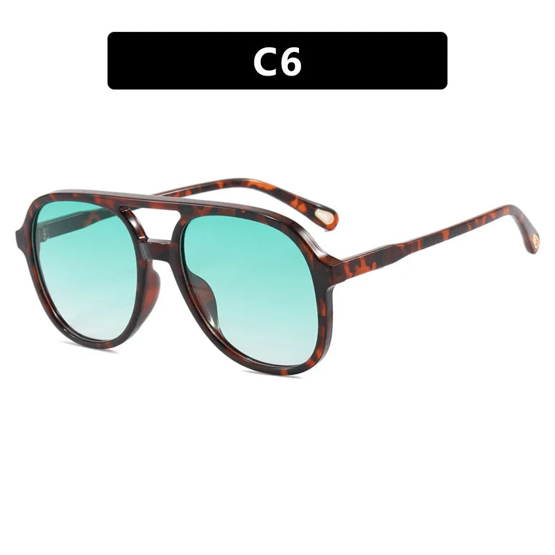 JNPCXI Retro Sunglasses Men Women Square Pilot Sunglasses Vintage Trendy Plastic Frame Sun Glasses