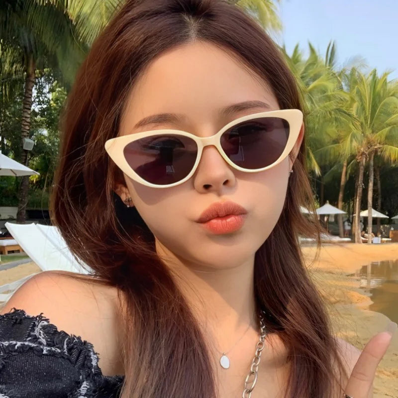 5pcs New Retro Women's Cat Eye Sunglasses Retro Fashion Sunglasses Luxury Summer Glasses