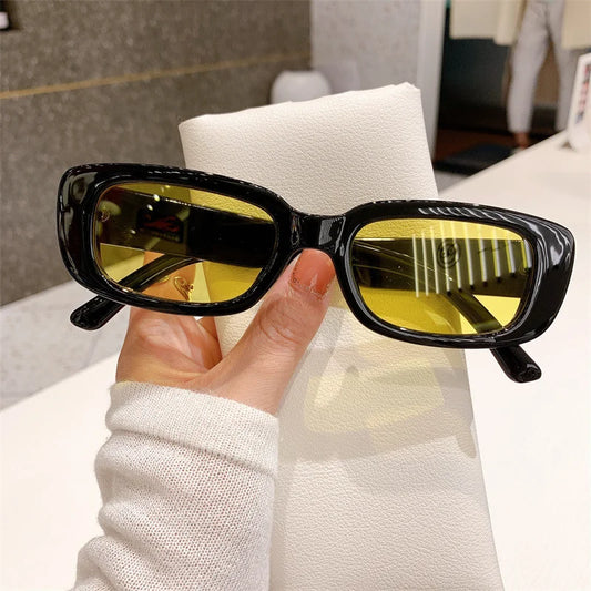 Retro Box Sunglasses for Men and Women Retro UV400 Sunshade Glasses Suitable for Summer Beach Travel