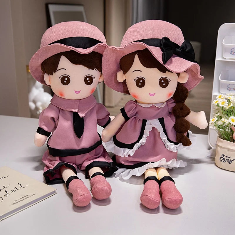 Kawaii Plush Girl Dolls  Soft Stuffed Dolls Lovely Plush Toys Girl Toys Kids Birthday Valentine Gift