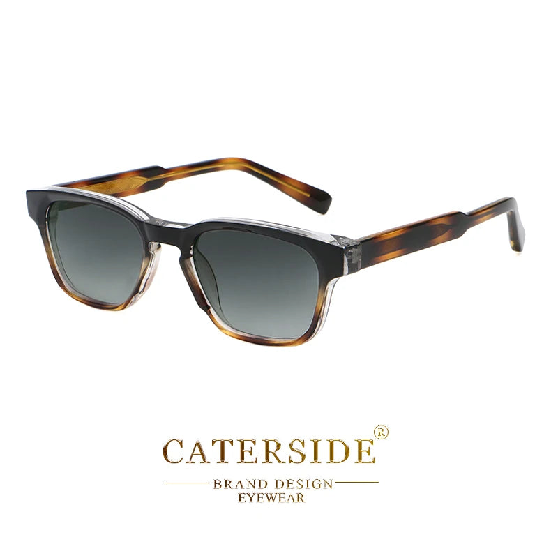 CATERSIDE Retro Square Sunglasses Men Punk Small Frame Brand Designer Sun Glasses Women Outdoor Travel Party Eyewear Best Gift