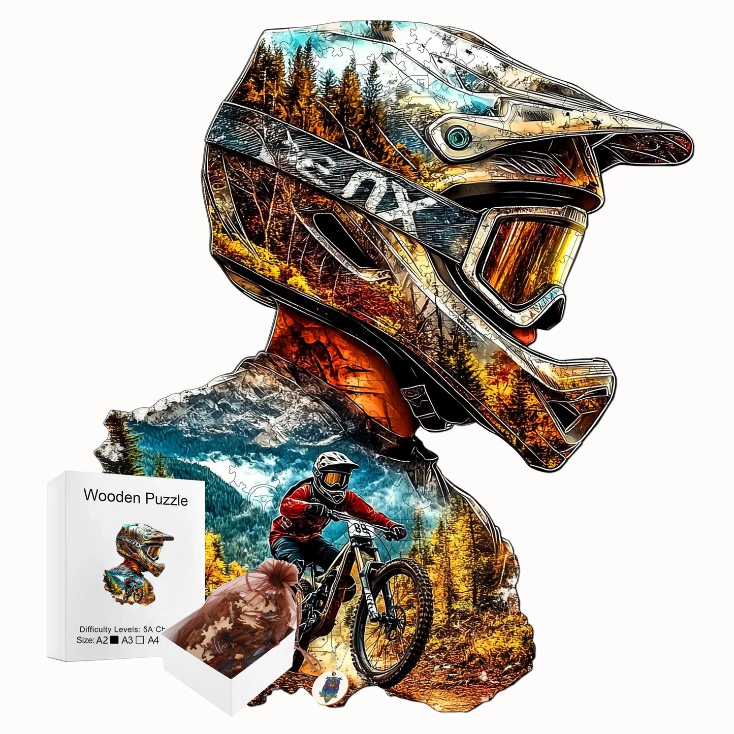 Exquisite Unique Wooden Jigsaw Puzzle Home Wood Decor Christmas and Halloween Gift Toy for Teen and Kid