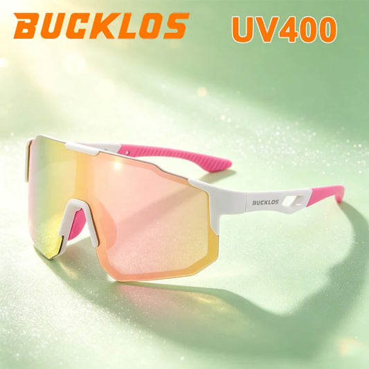 BUCKLOS Bike Polarized Sunglasses Man Women Outdoor Sports Bicycle Glasses MTB Climbing Clear-sighted Glasses Cycling Eyewear