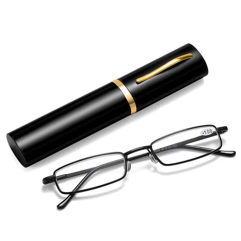 Unisex Reading Glasses Men Women Ultra-light Portable Anti-fatigue Presbyopia Eyeglass With Case Diopter Eyewear +1.0 ~+4.0