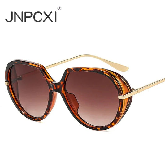 JNPCXI New Vintage Pilot Sunglasses Women Men Luxury Brand Designer Fashion Candy Color Gradient Eyewear Punk UV400