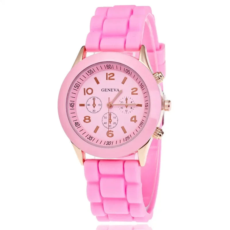 New Fashion Luxury Brand Women's Watch Silicone Strap Quartz Wrist Watch for Female Relogio Feminino Dropshipping