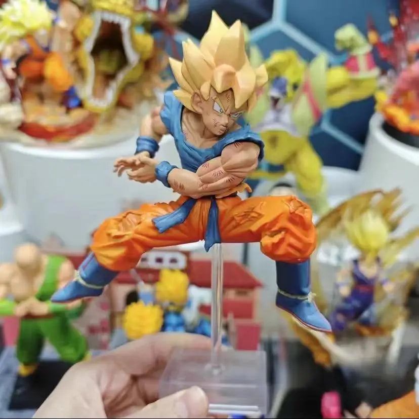 Anime Dragon Ball Z Goku Figure Super Saiyan Son Goku Action Figurine Pvc Statue Desktop Ornament Collection Model Toys Gifts