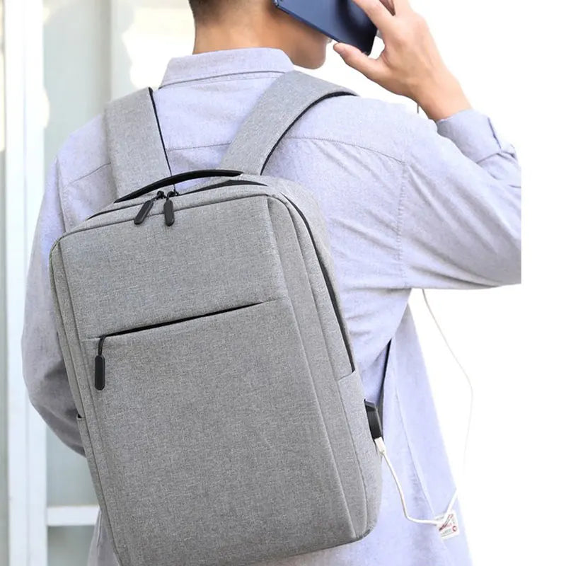Versatile Business Bag USB Rechargeable School Bag Waterproof Laptop Bag Backpack