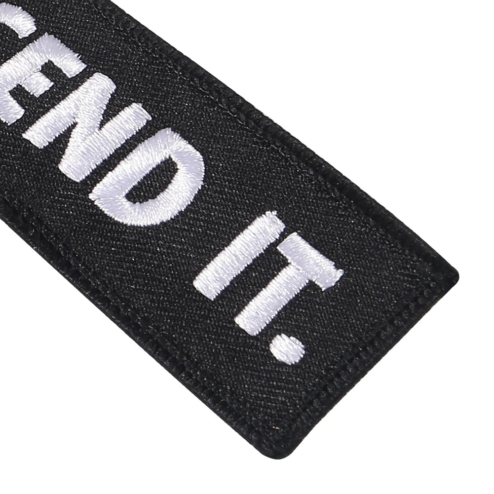 5PCS JUST SEND IT Keychains Luggage Tag Label Car Key Ring Accessories Gift For Men's Car Fashion Key Chain Ring