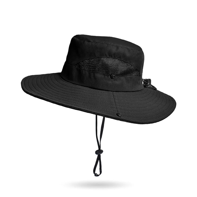 Xinbaoguan 100% Polyester New Spring/Summer Big Eaves Sun Protection and Sunshade Fishing Hat Breathable and Versatile Sun Hat