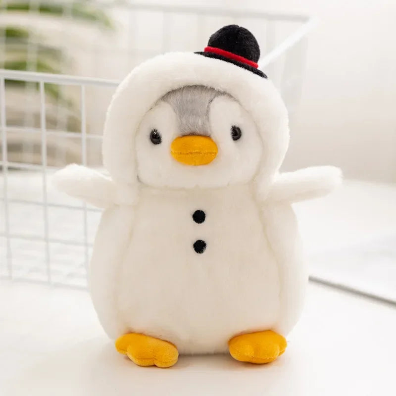 Creative  cosplay costume Dress Penguin plush toy Birthday Present Soft Fabric Stuffed Animal  Penguin Transforms into Dinosaur