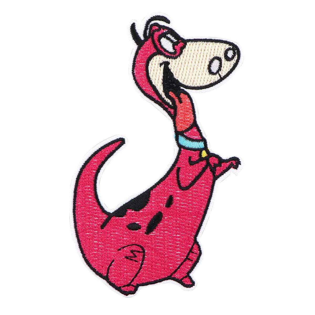 Cute Dinosaur Patch Stripe Embroidered Patches for Clothes Stickers Badges Cartoon Iron on Patches for Clothing DIY Applique