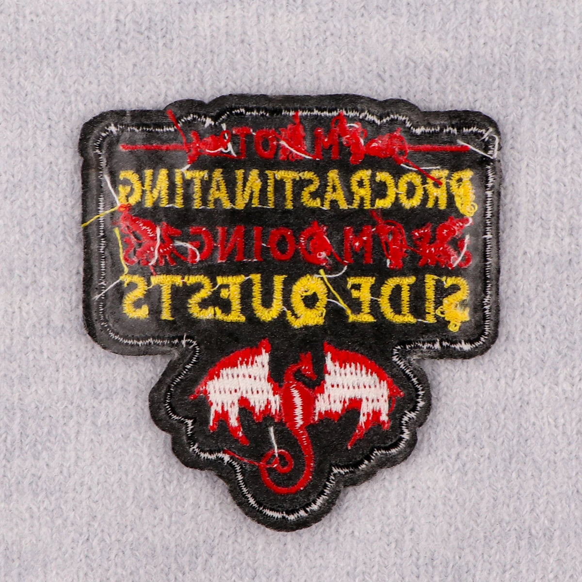 Dragon Patches For Clothing Game Quotes Patches Appliques Iron on Badges Clothes Stickers DIY Sewing Embroideriy Stripes