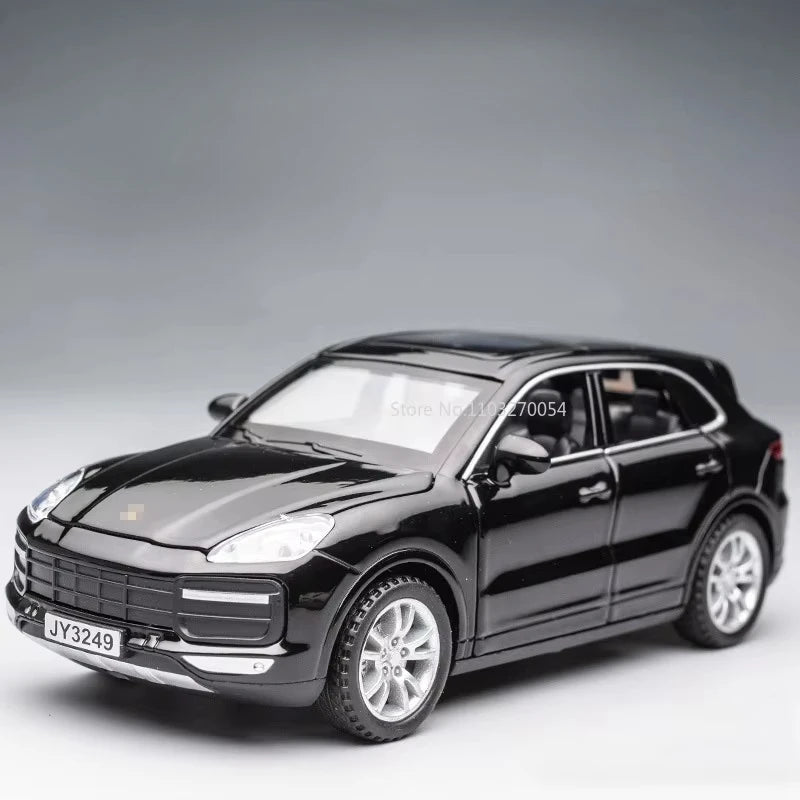 1:32 911 Targa 4S Cayenne Diecasts Model Alloy Boys Toys Miniature Supercar 4 Door Opened Vehicle Collectibles for Kid Toy Gifts