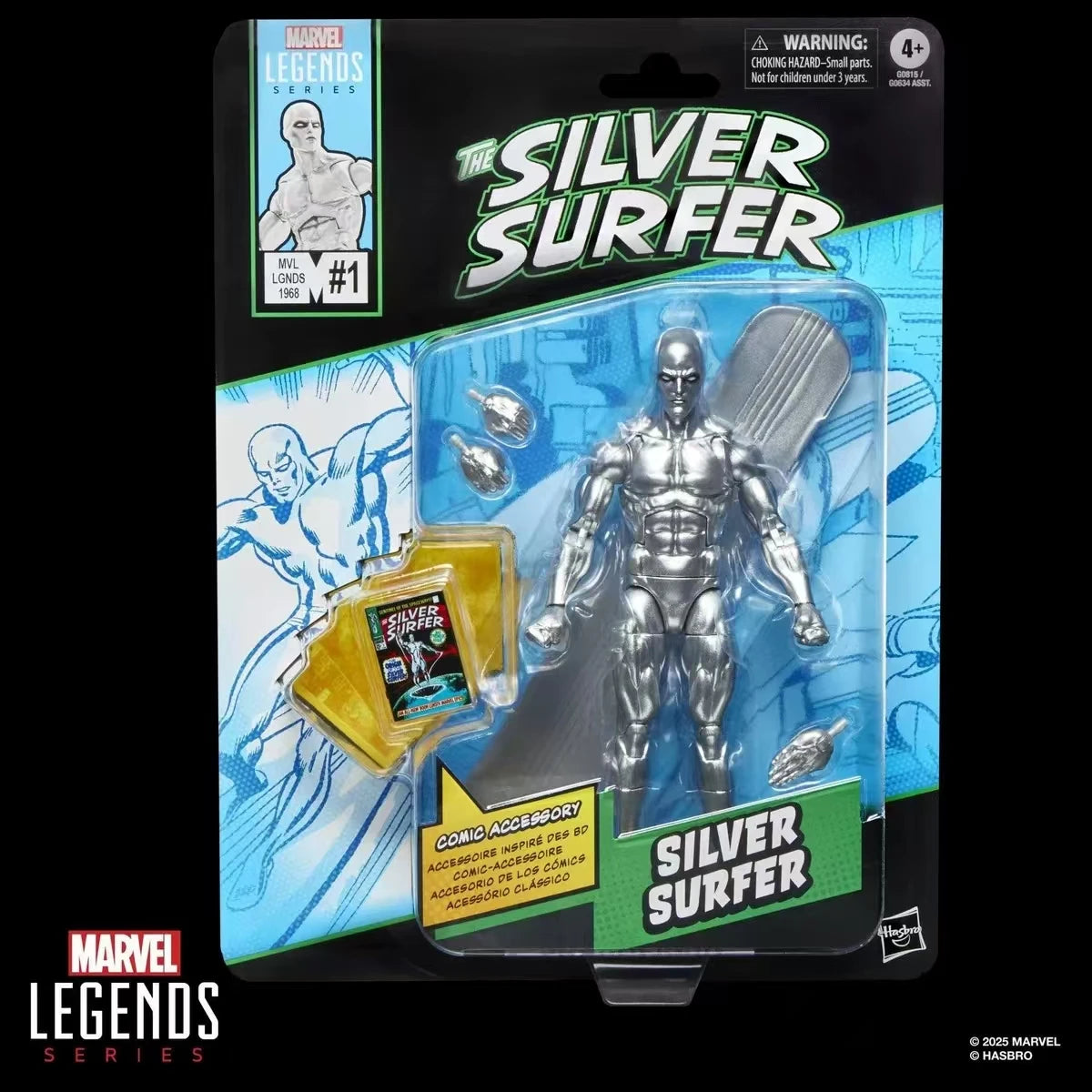 Original Hasbro Marvel Legends Series Silver Surfer Anime Figure Toy Model Collection