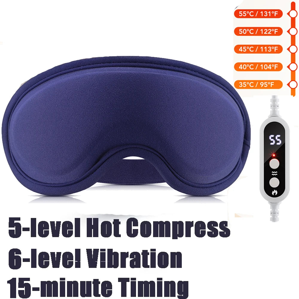 Heated Eye Mask,USB Eye Mask for Dry Eyes with Constant Heating Temperature, Warm Compress Heating Pad for Sleep Dark Circles