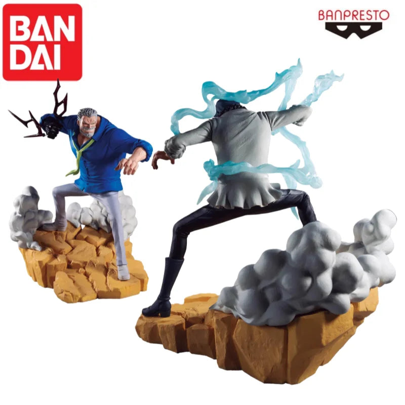 Special OfferIn Stock 100% Original Bandai Anime Action Figures Toys One Piece Monkey D Garp Kuzan Mol Toy Statue Garage Action