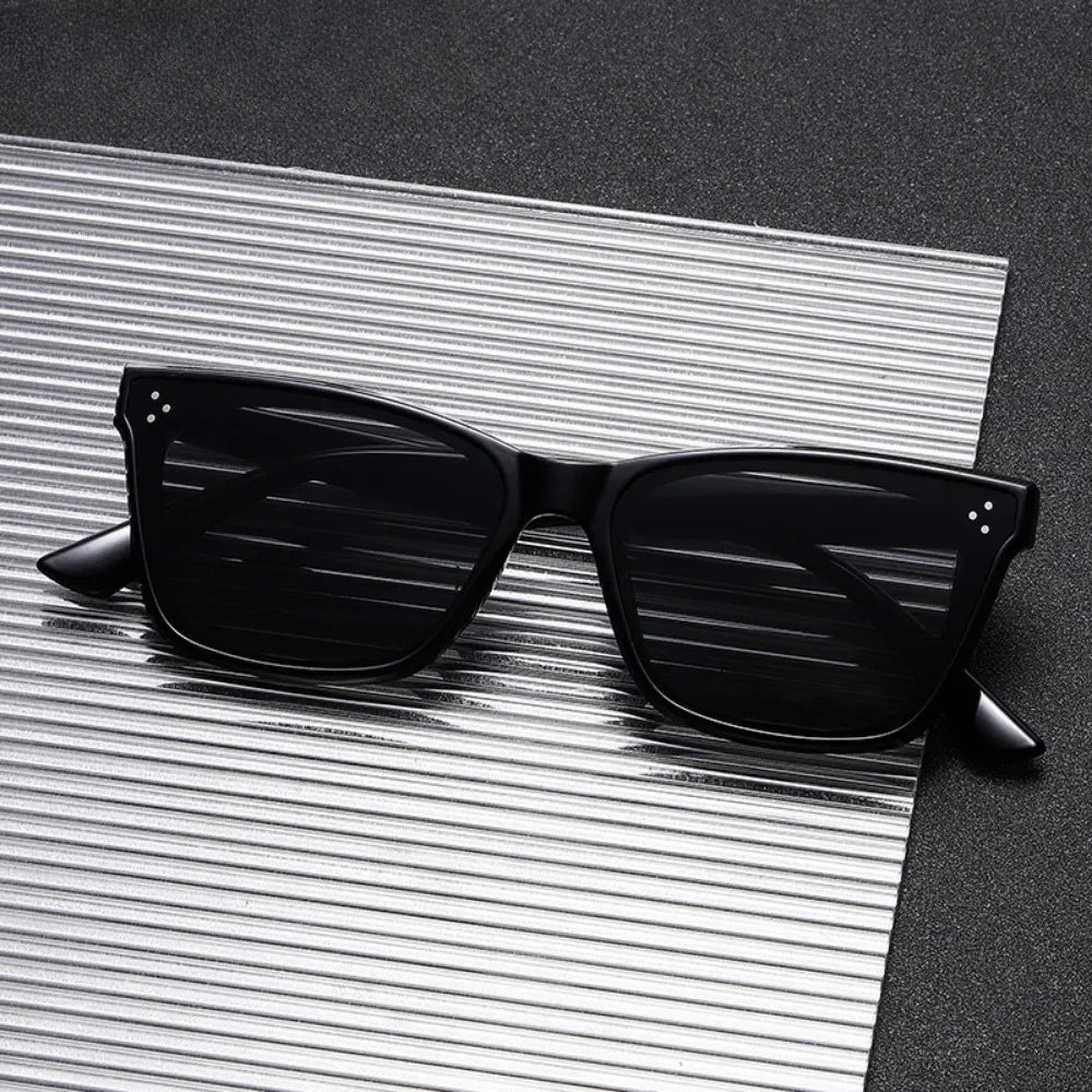 Ins Fashion Cat Eye Frame Sunglasses Personality Retro Sunglasses Women Men