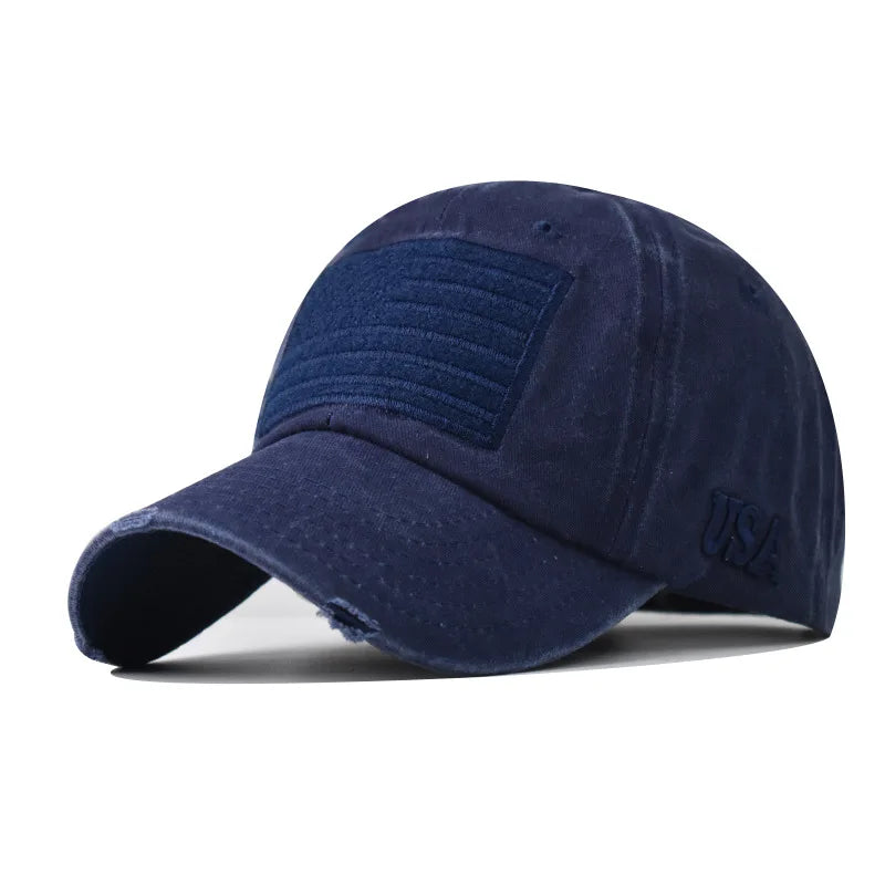 CNTANG 2024 Summer Men's Baseball Cap Fashion Cotton American Flag Sun Hat Snapback Outdoor Casual Premium Hip Hop Caps For Men