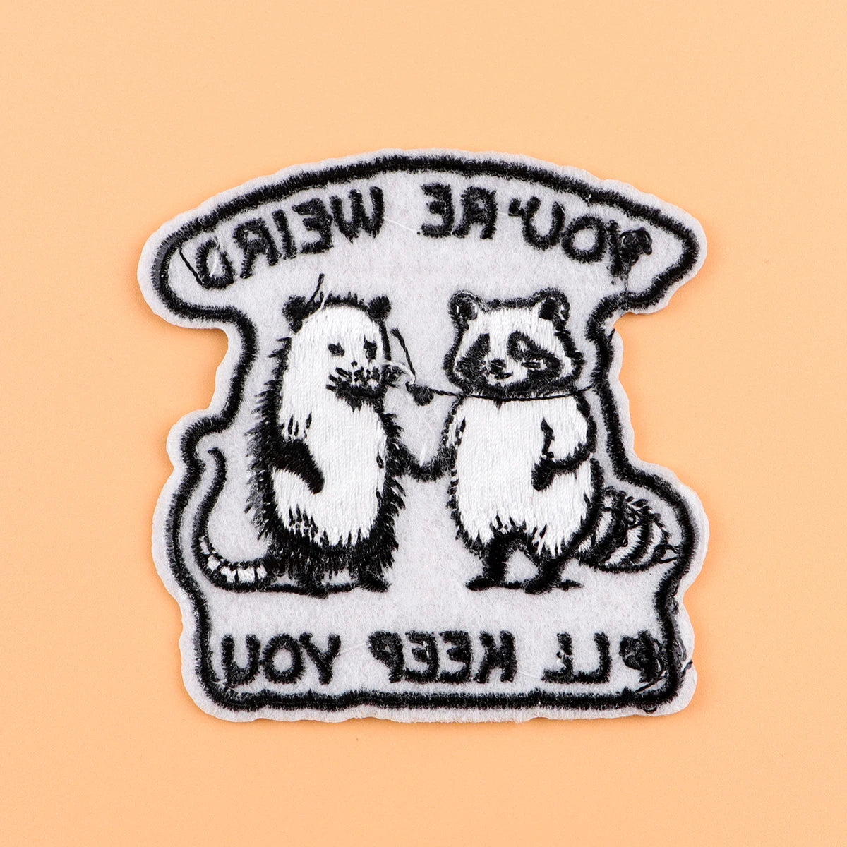 Raccoons & Opossums Iron On Patch Cartoon Patch For Clothing Embroidered Patch Garment Apparel Accessories Sewing Stickers