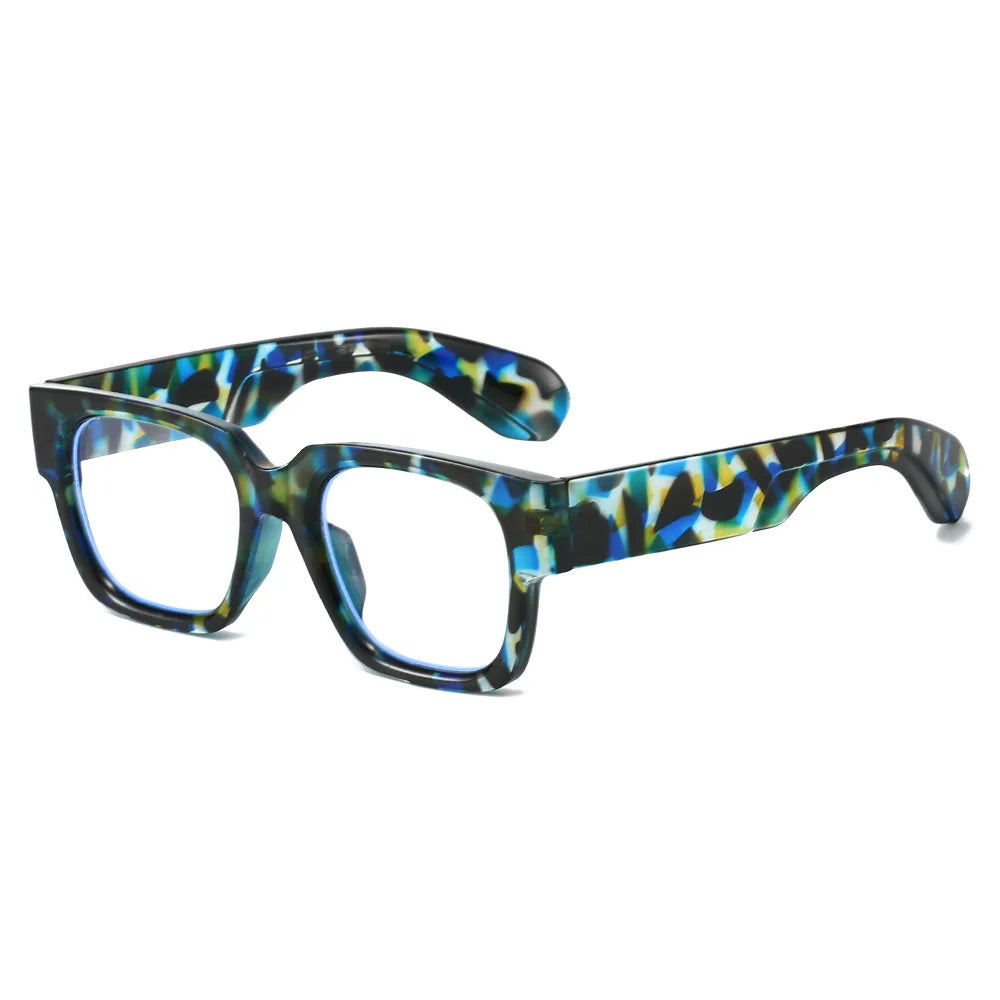 JNPCXI New Fashion Square Women Glasses Frame Clear Anti-Blu-Ray Eyewear Retro Men Optical Frame Computer Goggles