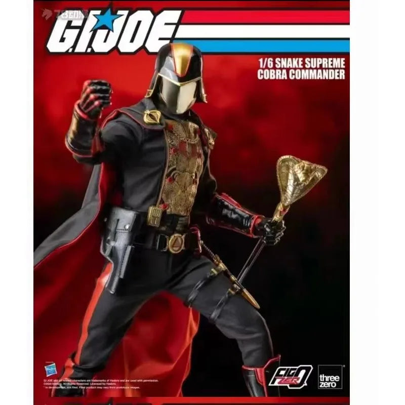 Original Hasbro Threezero FigZero G.I. Joe Series 1/6 SNAKE SUPREME COBRA COMMANDER Action Toy Figure Mode Ornaments