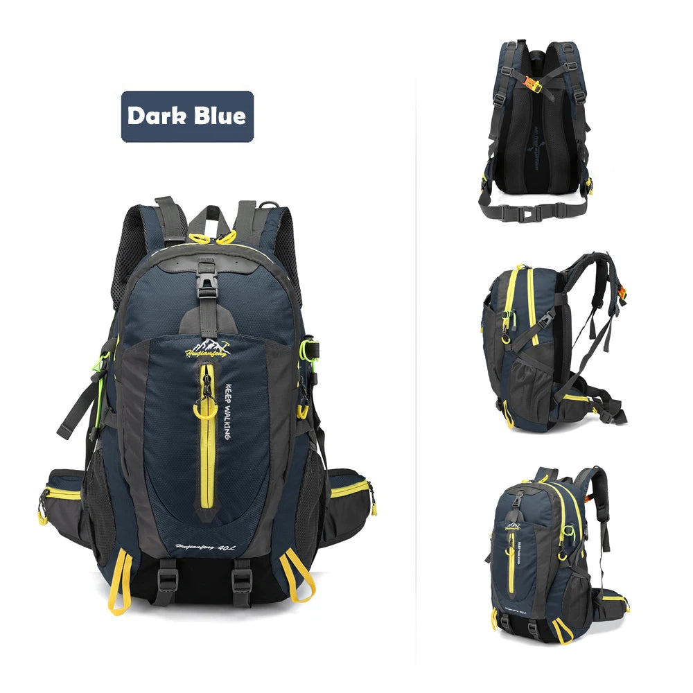 40L Water-Resistant Travel Backpack, Camping Hiking Laptop Daypack Walking Bags